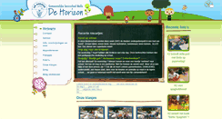 Desktop Screenshot of basisschooldehorizon.be