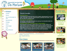 Tablet Screenshot of basisschooldehorizon.be